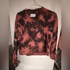 Tna Tie-Dye Crewneck Sweatshirt - Rust/Black